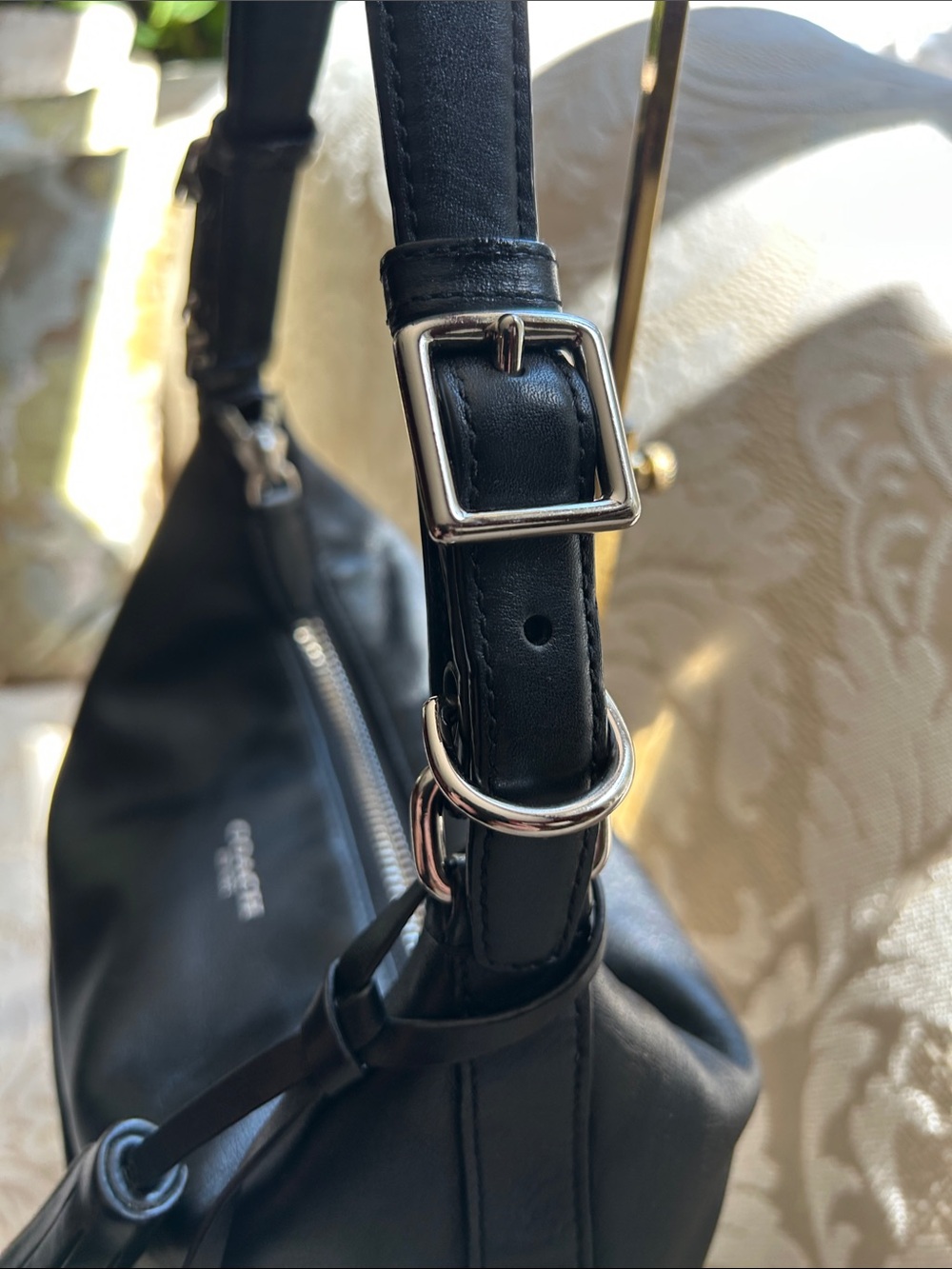 Coach 2012 Legacy Courtenay Black Leather Convertible Hobo Shoulder Orig $298 - Picture 4 of 13